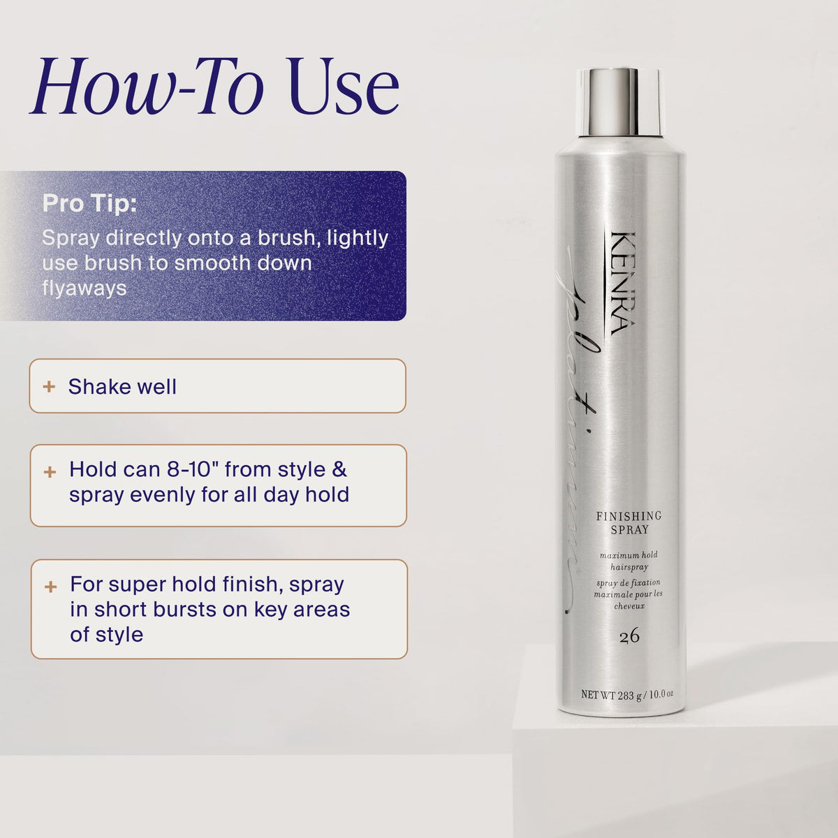 Kenra Professional Platinum Finishing Spray 10oz