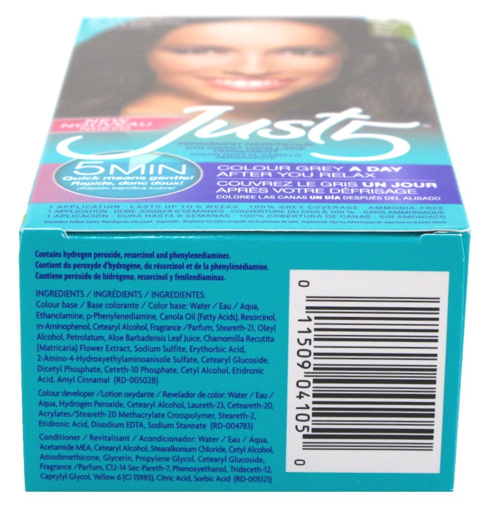Just 5 Colorant Natural Black 1 Each (Pack of 6) Beauty & Personal Care Just 5