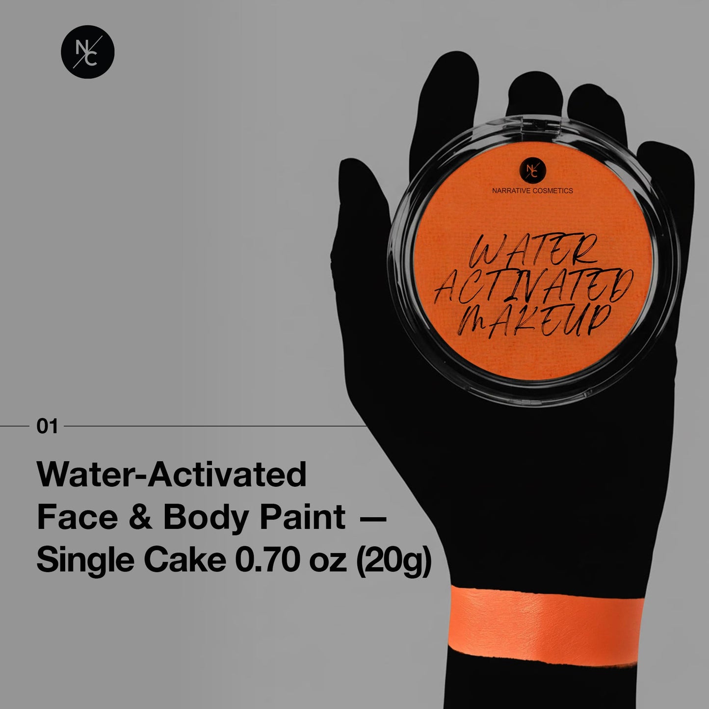 Narrative Cosmetics Water-Activated Face & Body Paint - Highly Pigmented, Long-Lasting Face & Body Paint for SFX, Cosplay, and Artistic Makeup Beauty & Personal Care Narrative Cosmetics