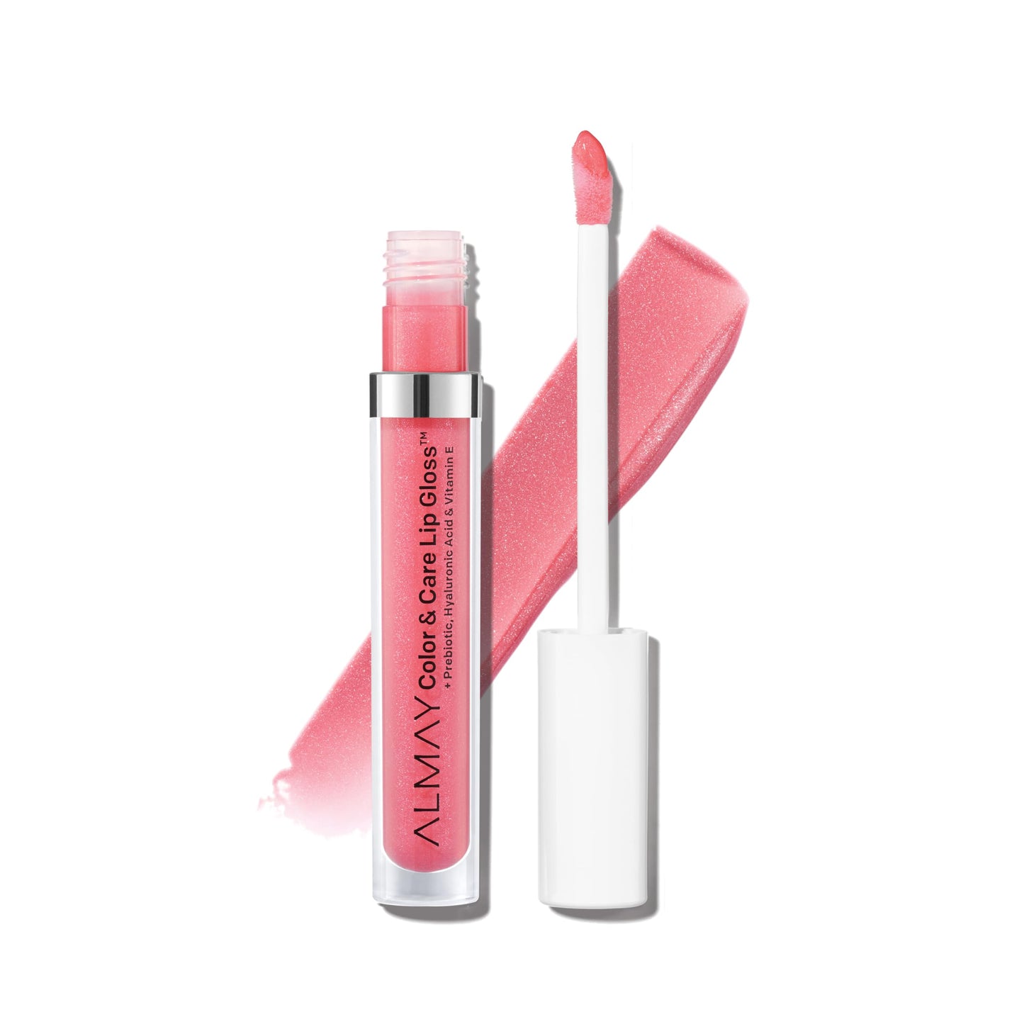 Almay Color & Care Hydrating Lip Gloss, Soft Natural Hues, Prebiotic Complex, Hyaluronic Filling-Sphere Technology, 100 Pink Twilight, 0.1 Fl Oz Beauty & Personal Care Almay