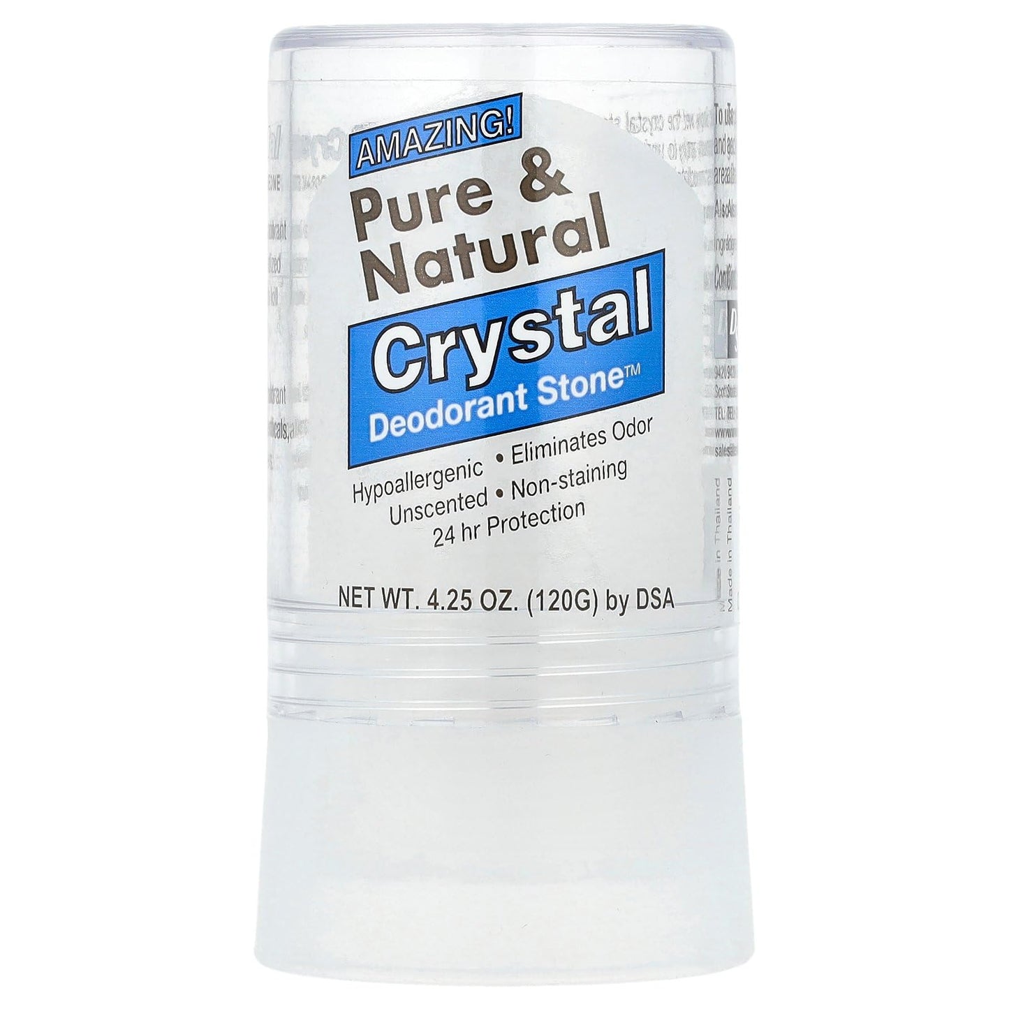Thai Deodorant Stone Pure And Natural Crystal Deodorant Stone - 4.25 Oz Beauty and Personal Care Thai Deodorant Stone