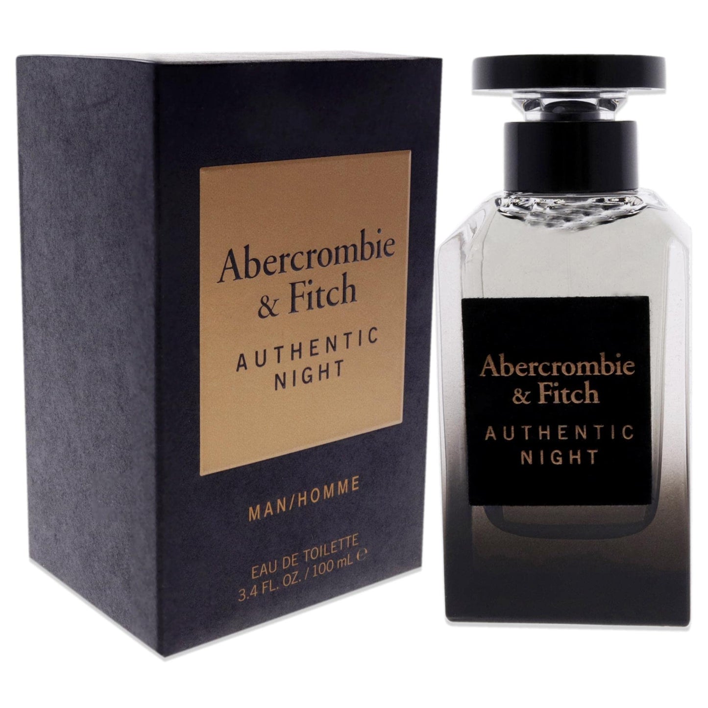 Abercrombie & Fitch Authentic Night Men EDT Spray 3.4 oz Beauty & Personal Care Abercrombie & Fitch