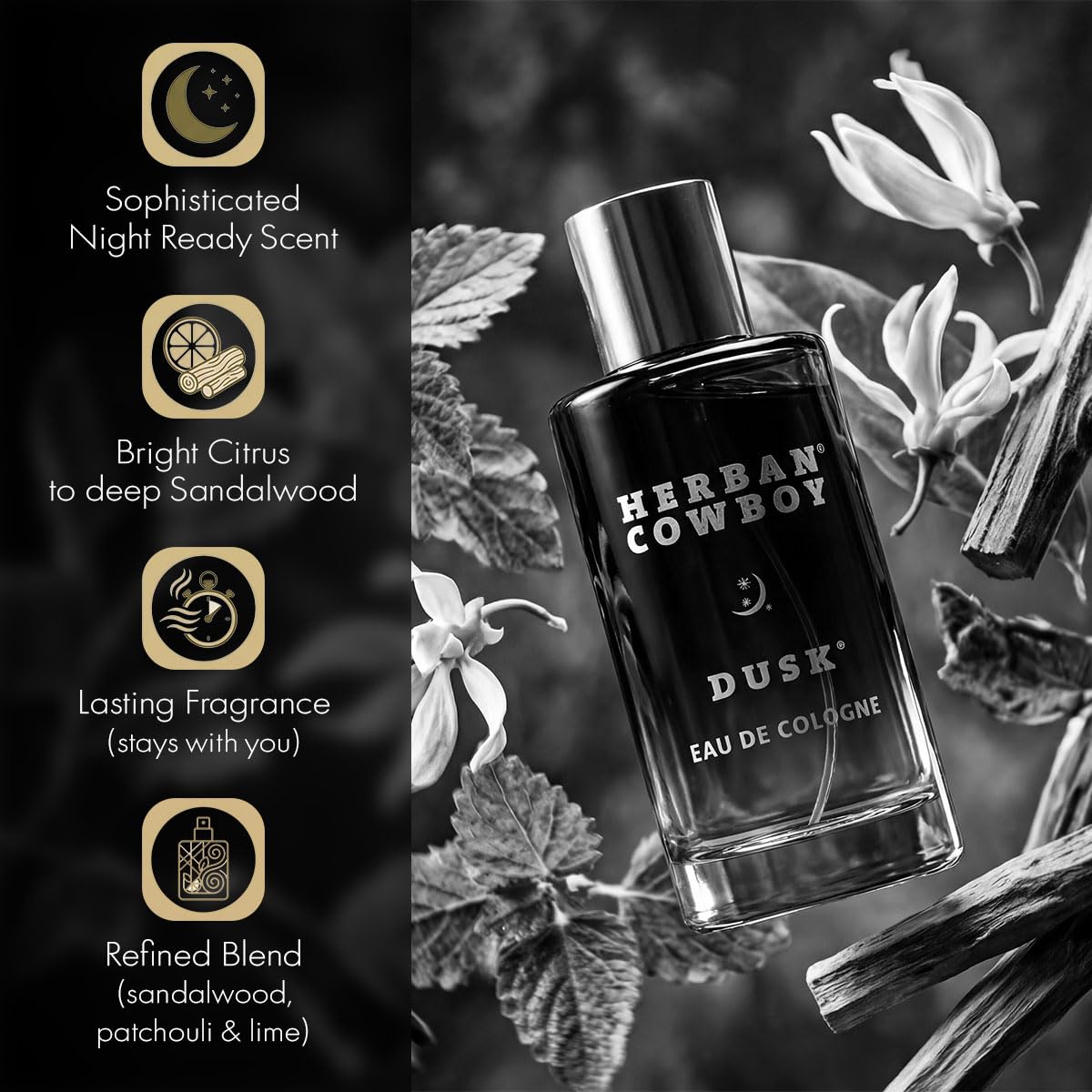 Herban Cowboy Dusk Men's Cologne with Hints of Cedar, Lavendar, Lime, and Sandalwood (1.7 fl oz) Beauty & Personal Care Herban Cowboy