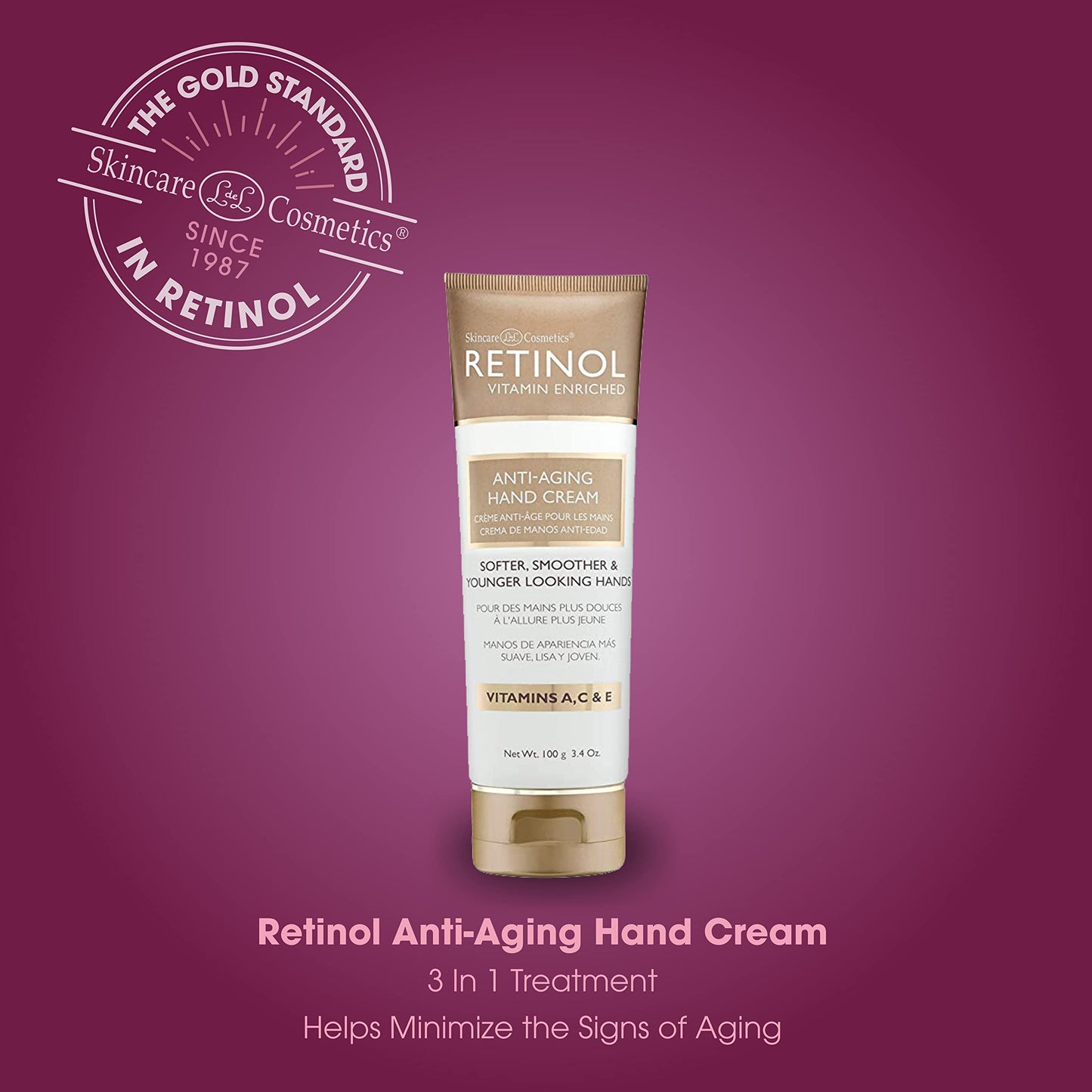 Retinol LIVAURA Anti-Aging Hand Cream - The Original Brand For Younger Looking Hands -Rich, Hand Cream Conditions & Protects Skin, Nails & Cuticles Beauty & Personal Care Retinol