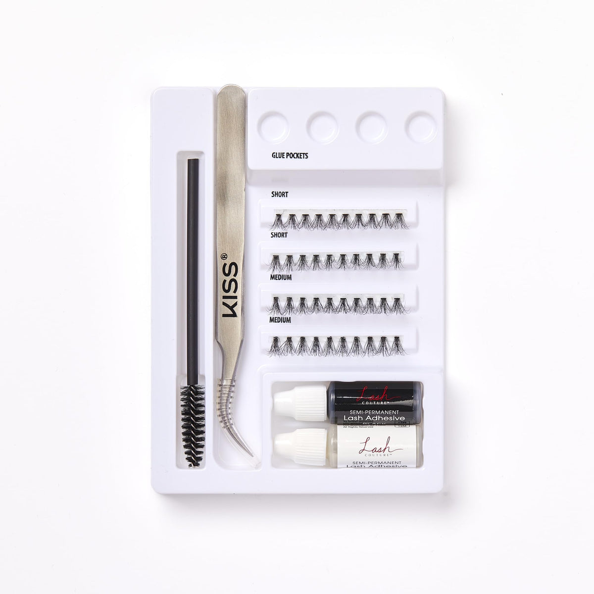 Kiss Lash Couture Luxtensions Faux Lash Extensions Kit (Pack of 6) Beauty & Personal Care KISS