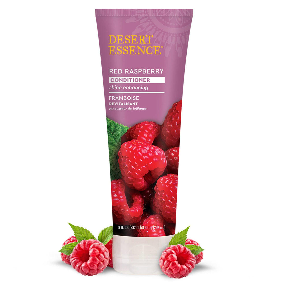 Desert Essence Red Raspberry Conditioner - 8 Fl Ounce - Shine Enhancing - Vitamin A & C - Smooth & Silky - Strengthing - Shea Butter - Calcium Beauty & Personal Care Desert Essence