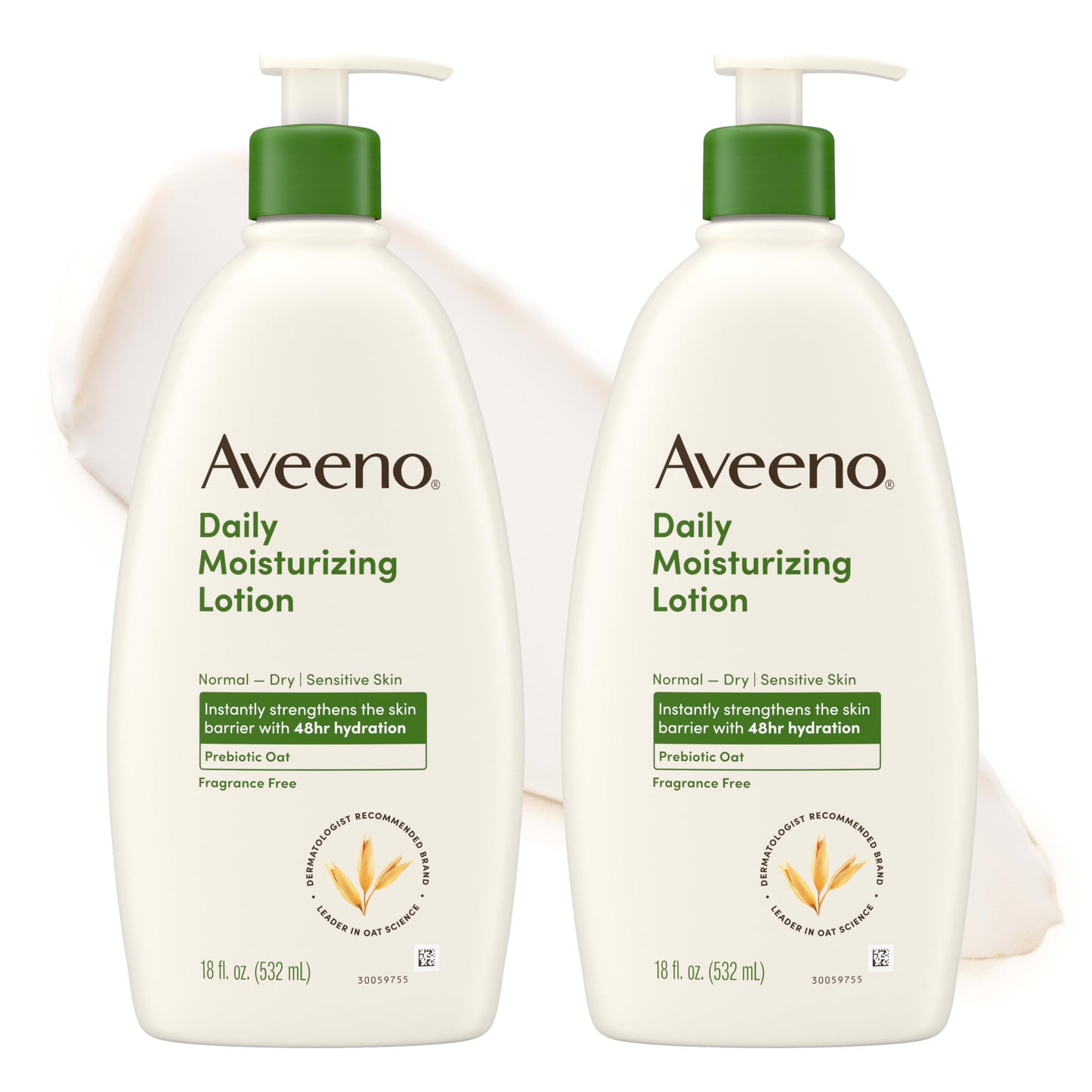 Aveeno Daily Moisturizing Body Lotion for Normal to Dry Skin with Soothing Prebiotic Oat, Non Greasy, Non Comedogenic, Fragrance Free Body Lotion Beauty & Personal Care Aveeno