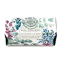 Michel Design Works Triple-milled and Handmade Large Bath Soap Bar, Eucalyptus & Mint Scent and Design with Shea Butter, Long Lasting 8.7oz Bar Beauty & Personal Care Michel Design Works