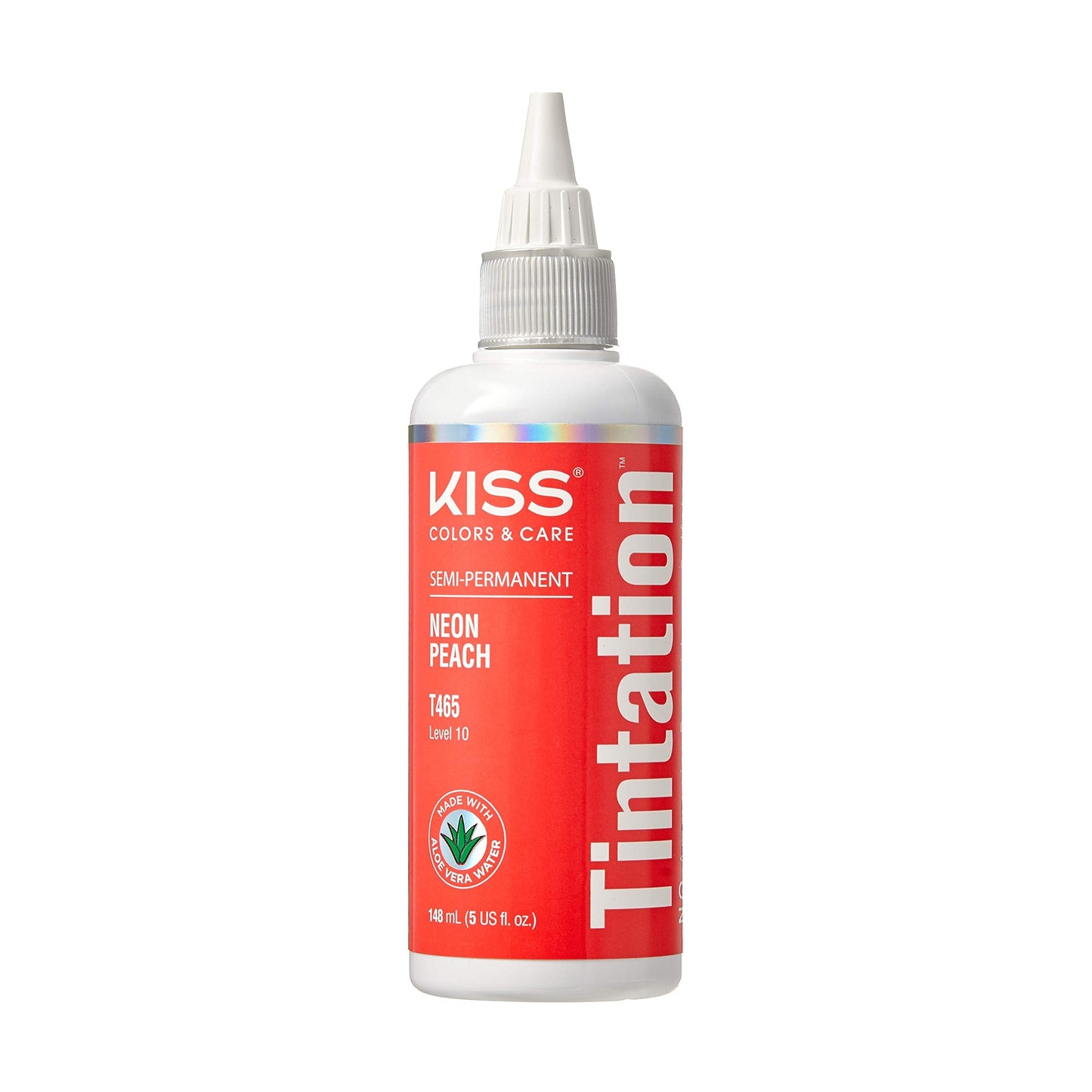 Red by Kiss Tintation Semi-Permanent Hair Color, Aloe Vera Water Based, Argan Oil, Olive Oil, Collagen & Keratin, Long-Lasting Color Dye (Neon Peach Beauty & Personal Care Red By Kiss