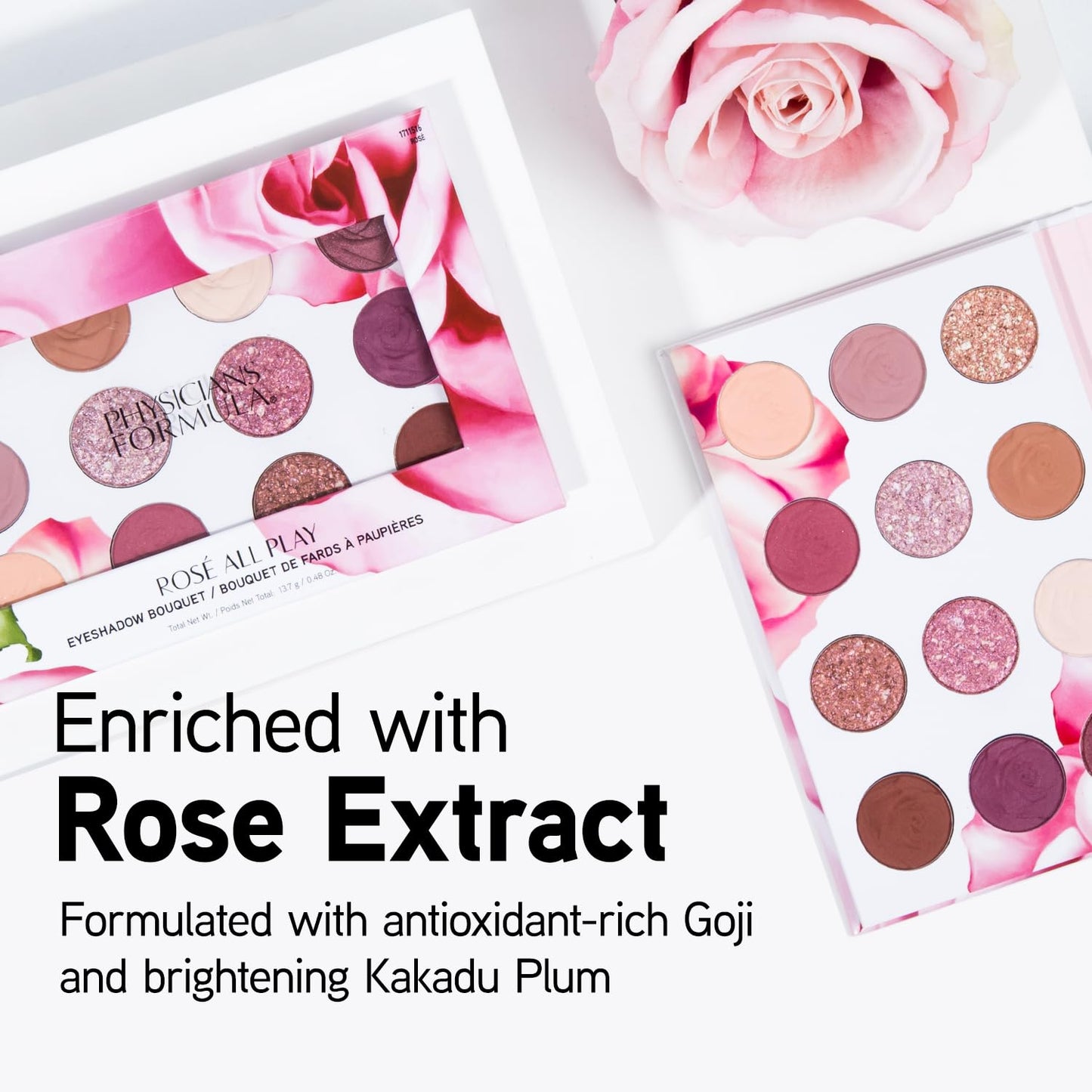 Physicians Formula Eyeshadow Bouquet, 12-Shade Palette with Shimmer, Matte & Satin Finishes, Enriched with Rose Extract - Rose All Play Beauty & Personal Care Physicians Formula