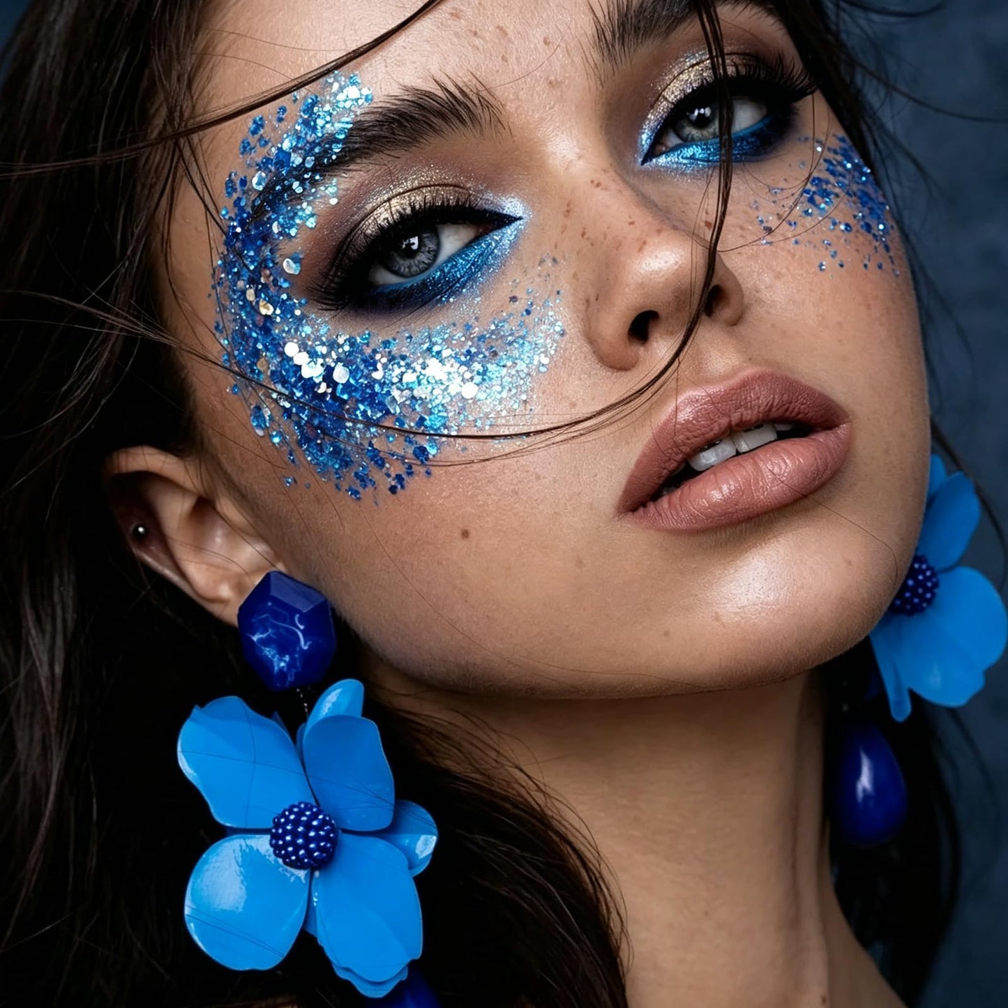 10 Colors Body Glitter,Face Glitter Makeup for Kids Women,Sparkly Chunky Hair Glitter for Eye Lip Hair Nails,Mardi Gras Glitter Makeup Face Beauty & Personal Care Dmsky