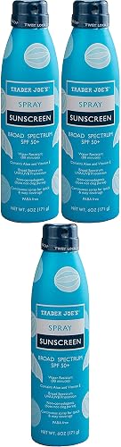 Trader Joe's Nourish Spray Sunscreen SPF 50+ Broad Spectrum Pack of 3 Beauty & Personal Care Trader Joe's