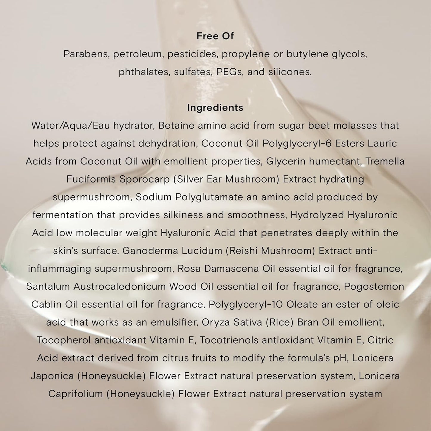Moon Juice Plump Jelly Hyaluronic Acid Serum for Face - Hydrating Serum with Peptides & Mushrooms, Anti Aging Skincare for Dehydrated Skin, Barrier Beauty & Personal Care Moon Juice