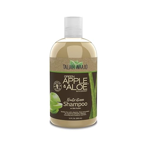 Taliah Waajid Green Apple & Aloe Nutrition Shampoo with Coconut | Curl Moisturizer Vitamins, Fiber, and Protein Formula | Softer, Smoother Hair Beauty & Personal Care Taliah Waajid black earth products