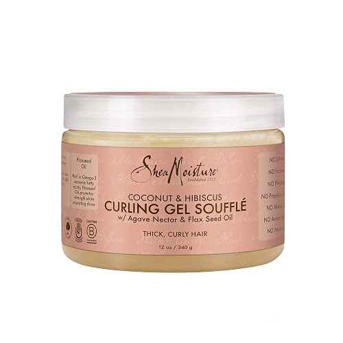 Shea Moisture Coconut & Hibiscus Curling Gel Souffle, 12 Ounce Beauty & Personal Care Shea Moisture