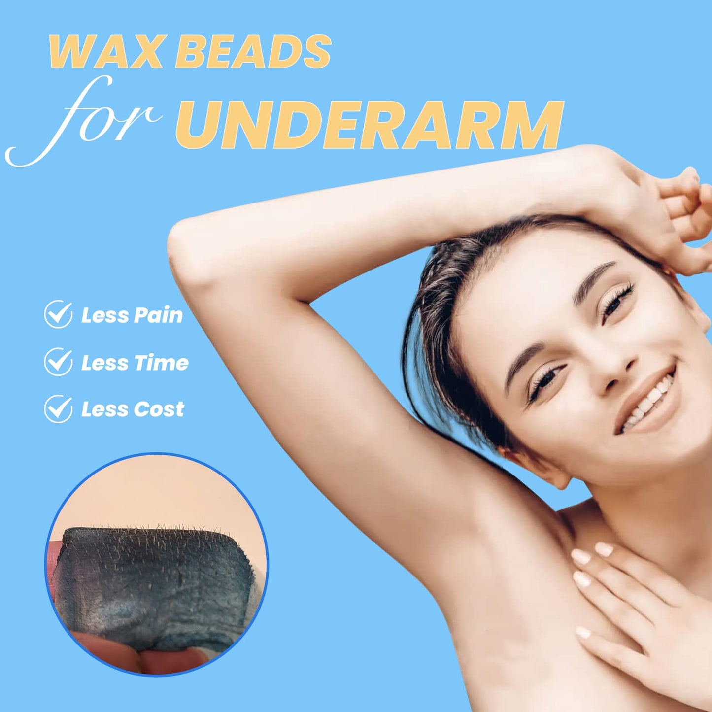 Charmonic Hard Wax Beads, 10lb, Bulk Hair Waxing Beads for Face, Eyebrow, Brazilian, Legs, Body and Bikini Hair Removal, Wax Beans, at Home Waxing Kit Beauty and Personal Care Charmonic