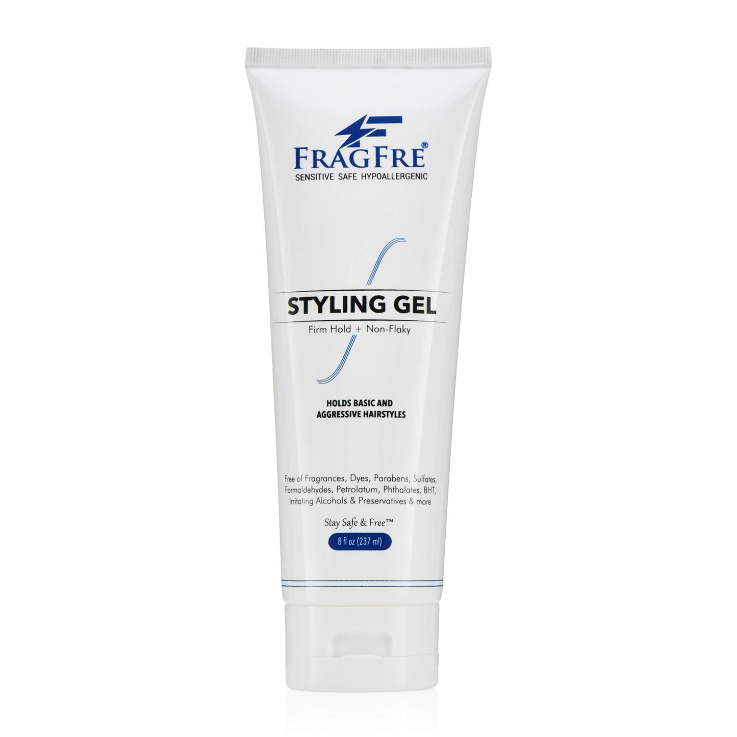 FRAGFRE Firm Hold Hair Gel Fragrance Free 8 oz - Strong Styling Gel for Aggressive Hair Styles - Paraben Free Hypoallergenic Sensitive Formula Beauty & Personal Care FRAGFRE