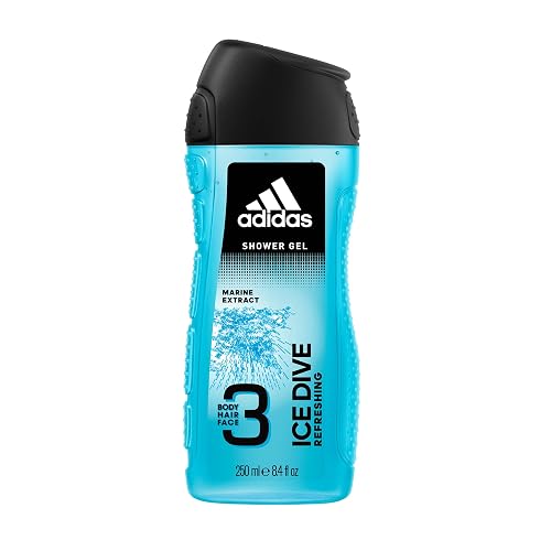 Adidas Ice Dive Marine Extract Refreshing Hair & Body Shower Gel 250ml/8.4oz Beauty & Personal Care adidas