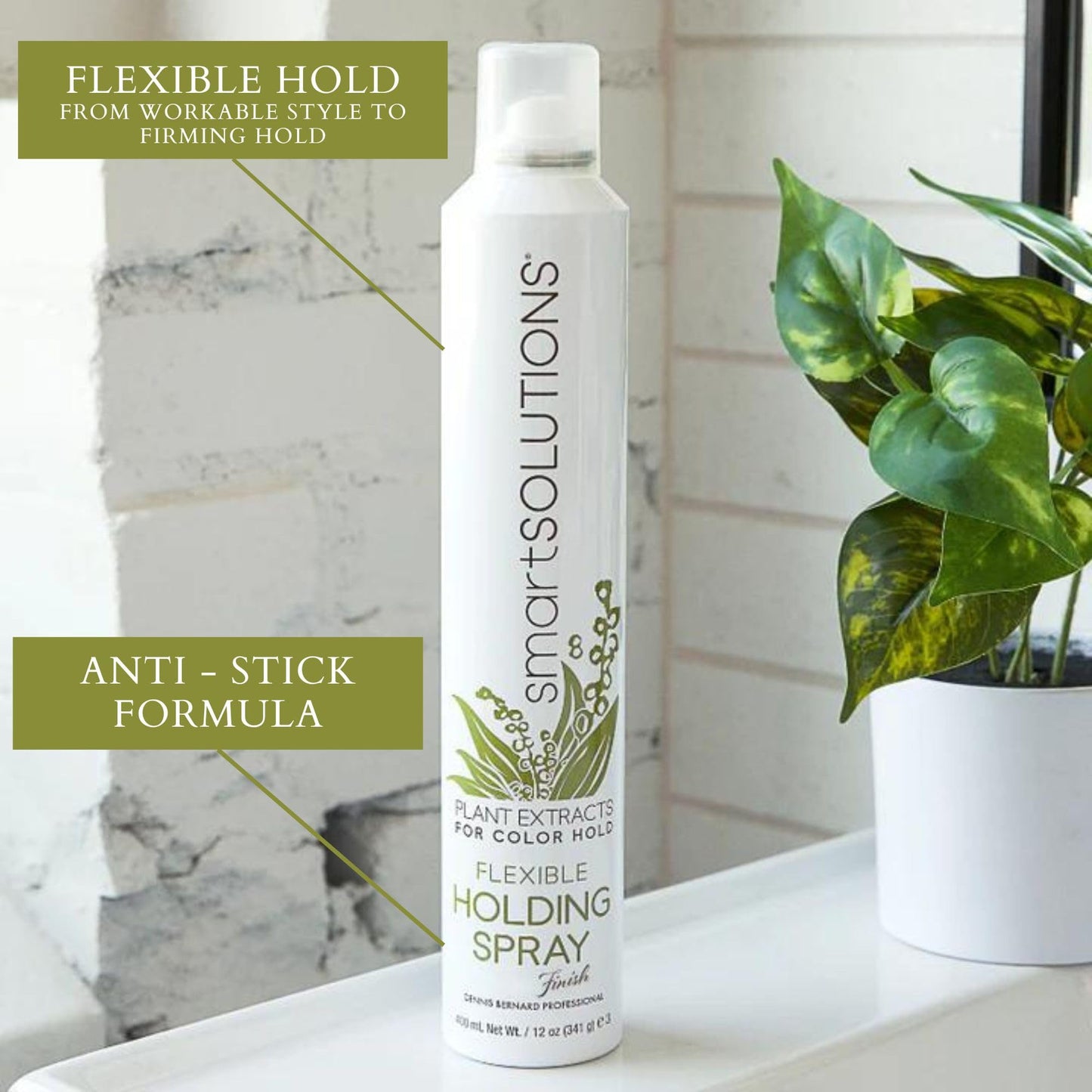 SMART SOLUTIONS Flexible Holding Spray | Light To Medium Hold | Non-Sticky & Easy To Wash Out (10 oz) Beauty & Personal Care SMART SOLUTIONS
