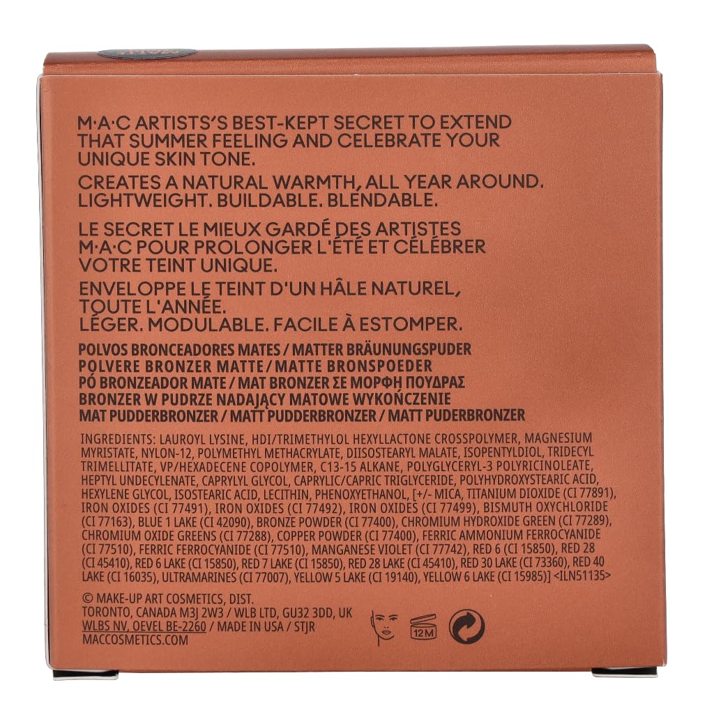 Mac Skinfinish Sunstruck Matte Bronzer Matte Light Rosy Beauty & Personal Care MAC