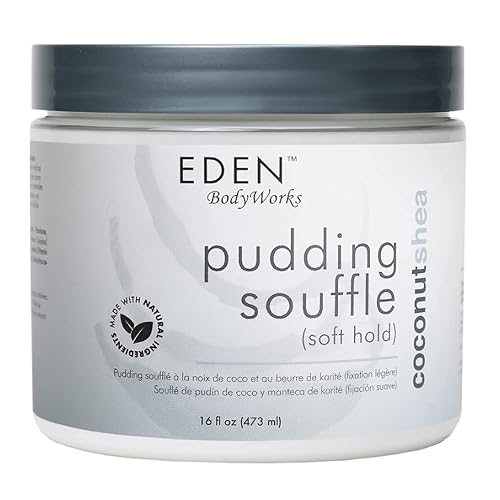 EDEN BodyWorks Coconut Shea Pudding Soufflé | Curl Cream for Curly Hair Products| Styling Cream for Soft Curls Hair Products | 16 oz Beauty & Personal Care EDEN BodyWorks
