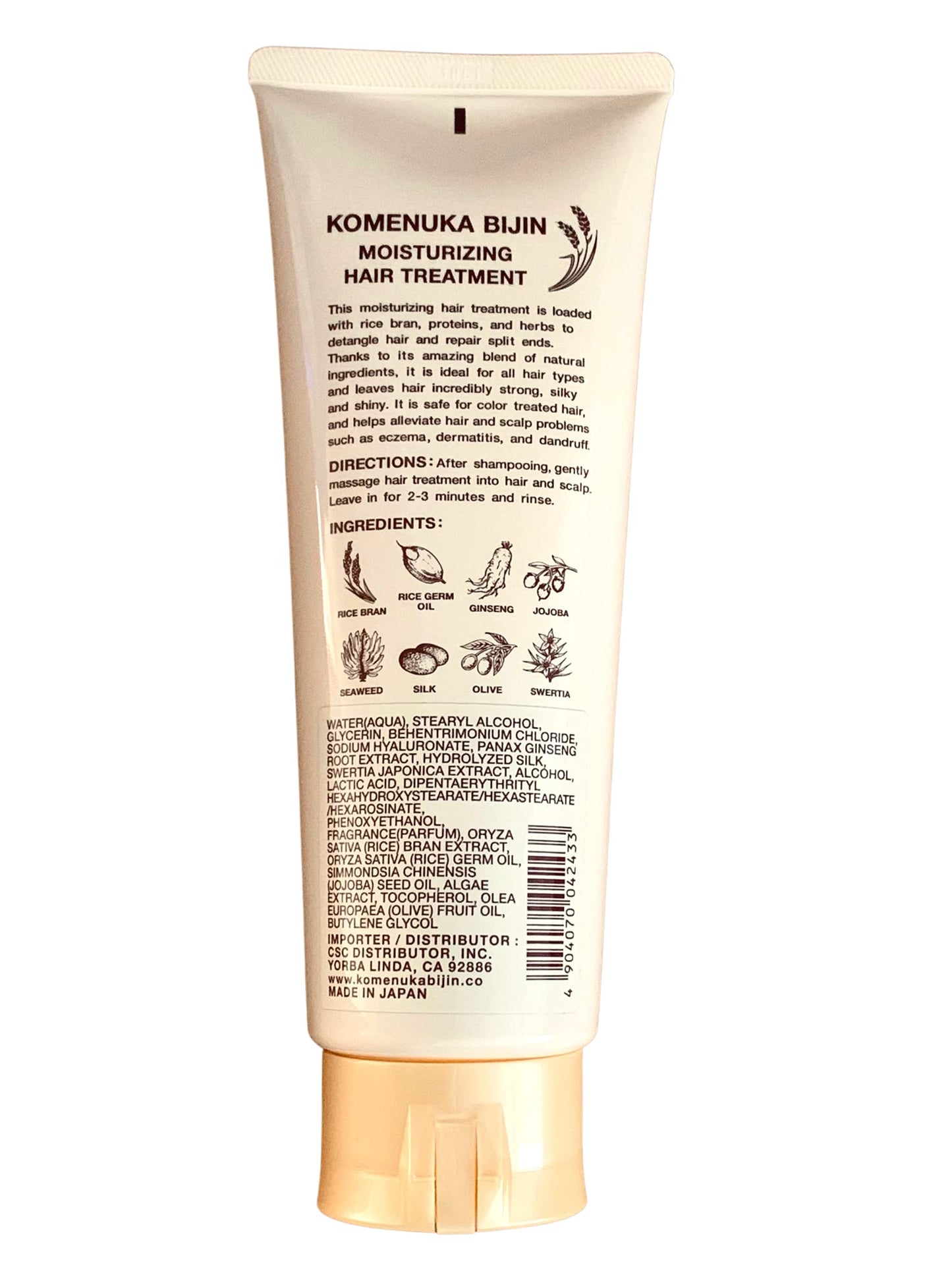 Komenuka Bijin NS-K Moisturizing Hair Treatment (ENGLISH PACKAGING-Exclusive Edition for USA market) No Paraben No Sulfate (7.7 oz.) Beauty & Personal Care Komenuka Bijin