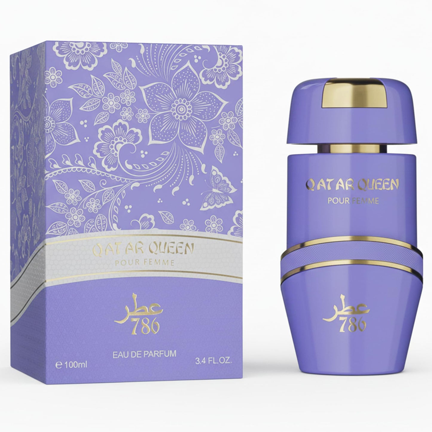 Jo Milano Qatar Queen Eau De Parfum Spray | 3.4 oz (100ml) | Fruity, Vanilla, Citrus, Floral, Amber, Oud Scent | Long Lasting Fragrance for Women Beauty & Personal Care Jo Milano
