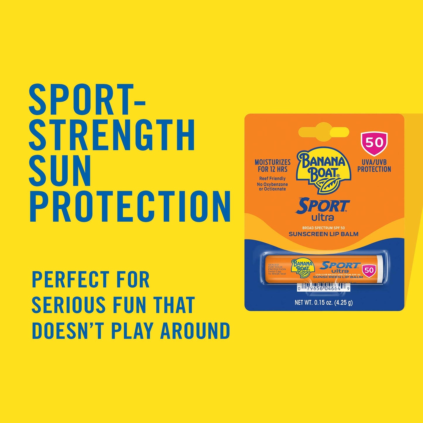 Banana Boat Sport Ultra Sunscreen Lip Balm, Broad Spectrum SPF 50+ , 0.15 Ounce , 10 Count (Pack of 1) Beauty & Personal Care Banana Boat