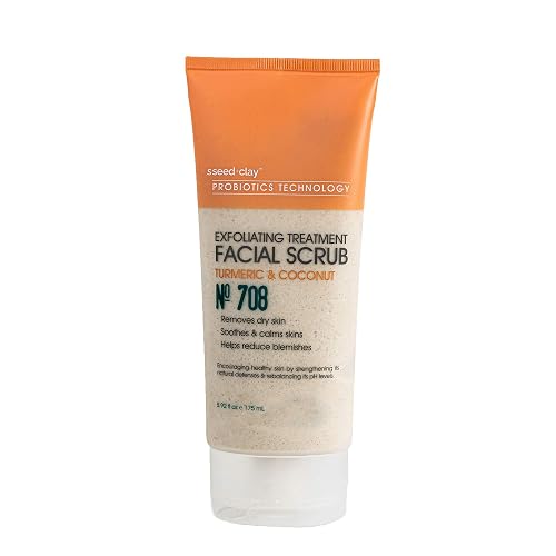 Seed+Clay Facial Scrub Exfoliating Treatment with Turmeric and Coconut - 5.92 fl oz Beauty & Personal Care Seed+Clay