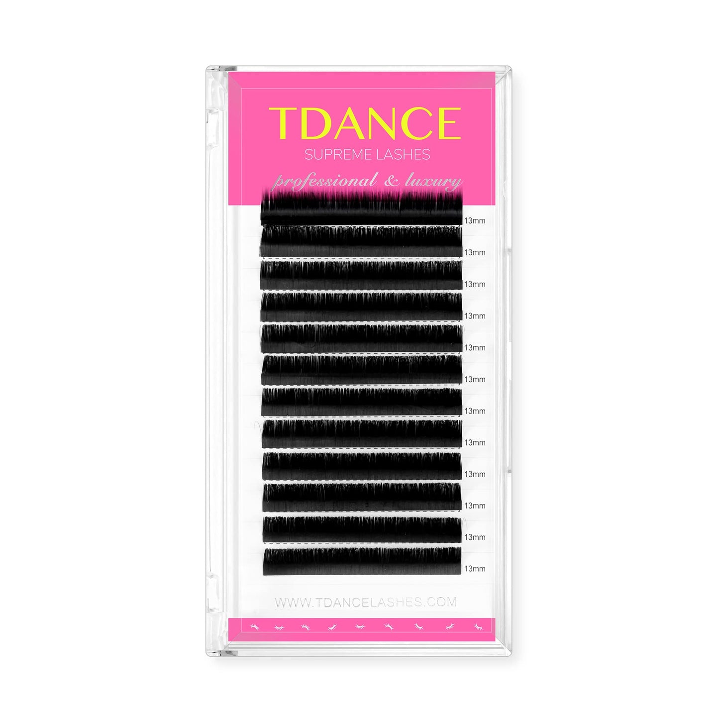 TDANCE Lash Extension Matte Black Eyelash Extension C CC D DD J B L Curl Volume & Classic Lash Extensions 0.03-0.18mm Thickness Professional Salon Beauty and Personal Care TDANCE Default Title