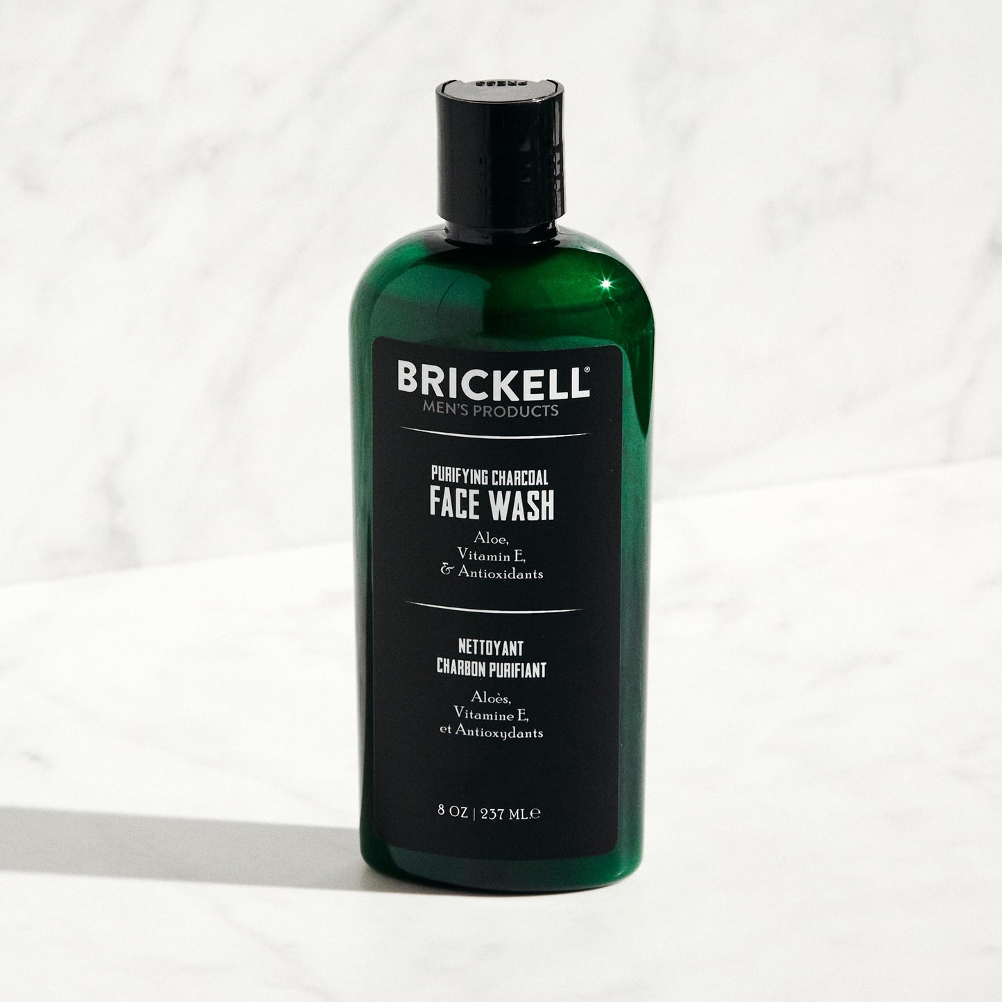 Brickell Men's Daily Advanced Face Care Routine II, Activated Charcoal Facial Cleanser, Facial Scrub, Face Moisturizer Lotion, Natural and Organic Beauty & Personal Care Brickell Men's Products