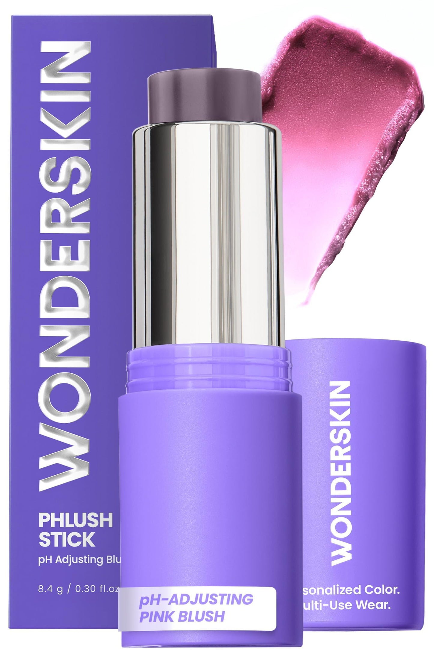 Wonderskin Cream Blush Stick pH-Activated - pHlush Stick Multi-Use, Blush for Cheeks and Lips, Cooling Nourishing Color-Adjusting Makeup Beauty and Personal Care Wonderskin