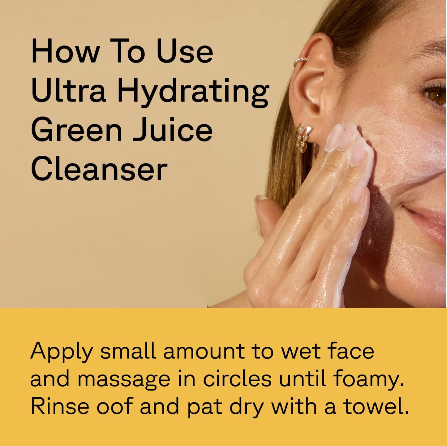 Acure Ultra Hydrating Green Juice Face Cleanser - Superfood Cleanser, Green Face Wash for Women & Men, Clean Skin Formula with Spinach, Blackhead Beauty & Personal Care Acure