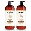 Soapbox Shampoo and Conditioner Set with Coconut Oil, Jojoba Oil, Aloe and Shea Butter to Moisturize and Nourish for All Hair Types, 1 Liter Each Beauty & Personal Care Soapbox