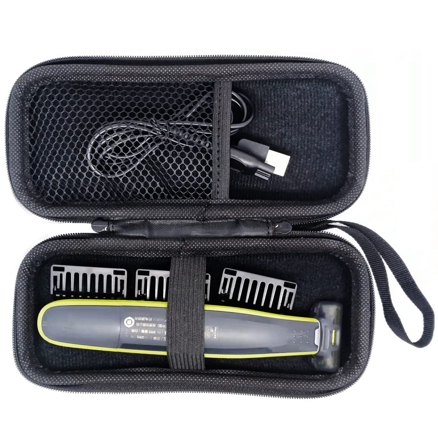 LinMei Hard Storage Travel Case Compatible for Micro Touch Solo Full Body Trimmer and Shaver - Sturdy and Protective (Case & 2 Brush Only) Beauty and Personal Care LinMei