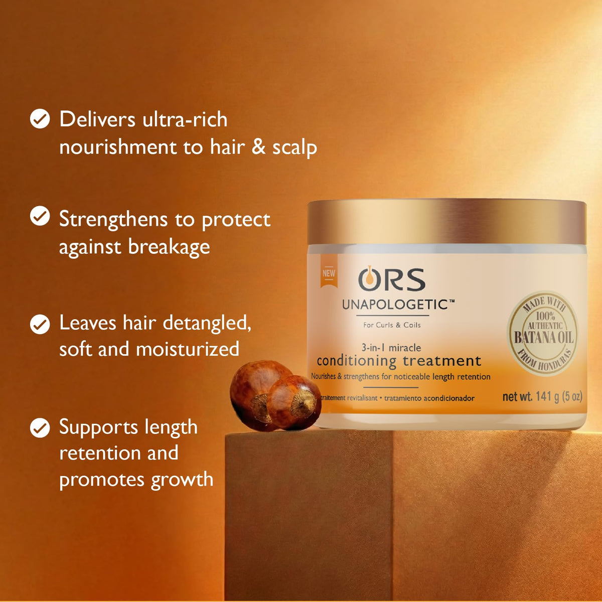 ORS Unapologetic 3-in-1 Miracle Conditioning Treatment 5 Ounces
