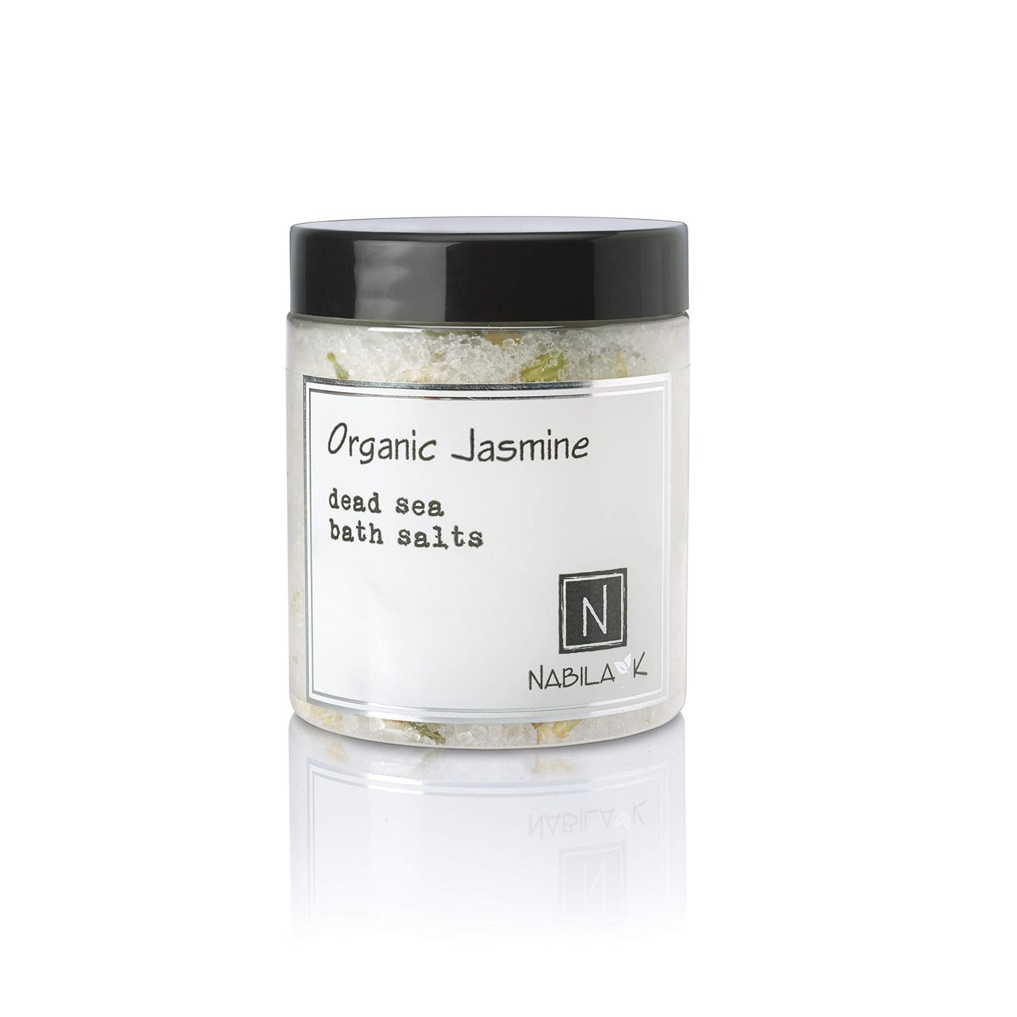 Organic Jasmine Bath Salts for Women & Men - Dead Sea Salt & Epsom Salt Soak and Scrub - Organic Jasmine Buds & Essential Oil, Cruelty-Free Beauty and Personal Care Nabila K