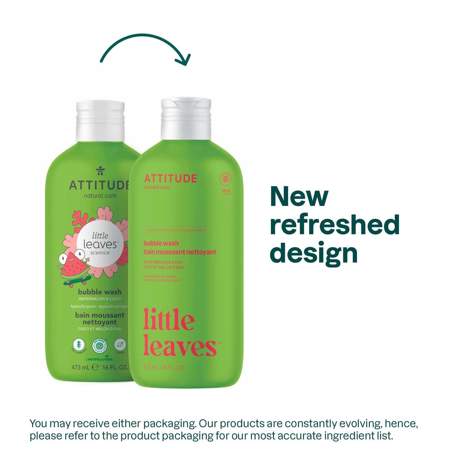 Attitude Bubble Wash for Kids, EWG Verified Bubble Bath, Hair Shampoo and Body Soap, Dermatologically Tested, Plant- and Mineral-Based, Vegan Beauty & Personal Care BIO SPECTRA ATTITUDE
