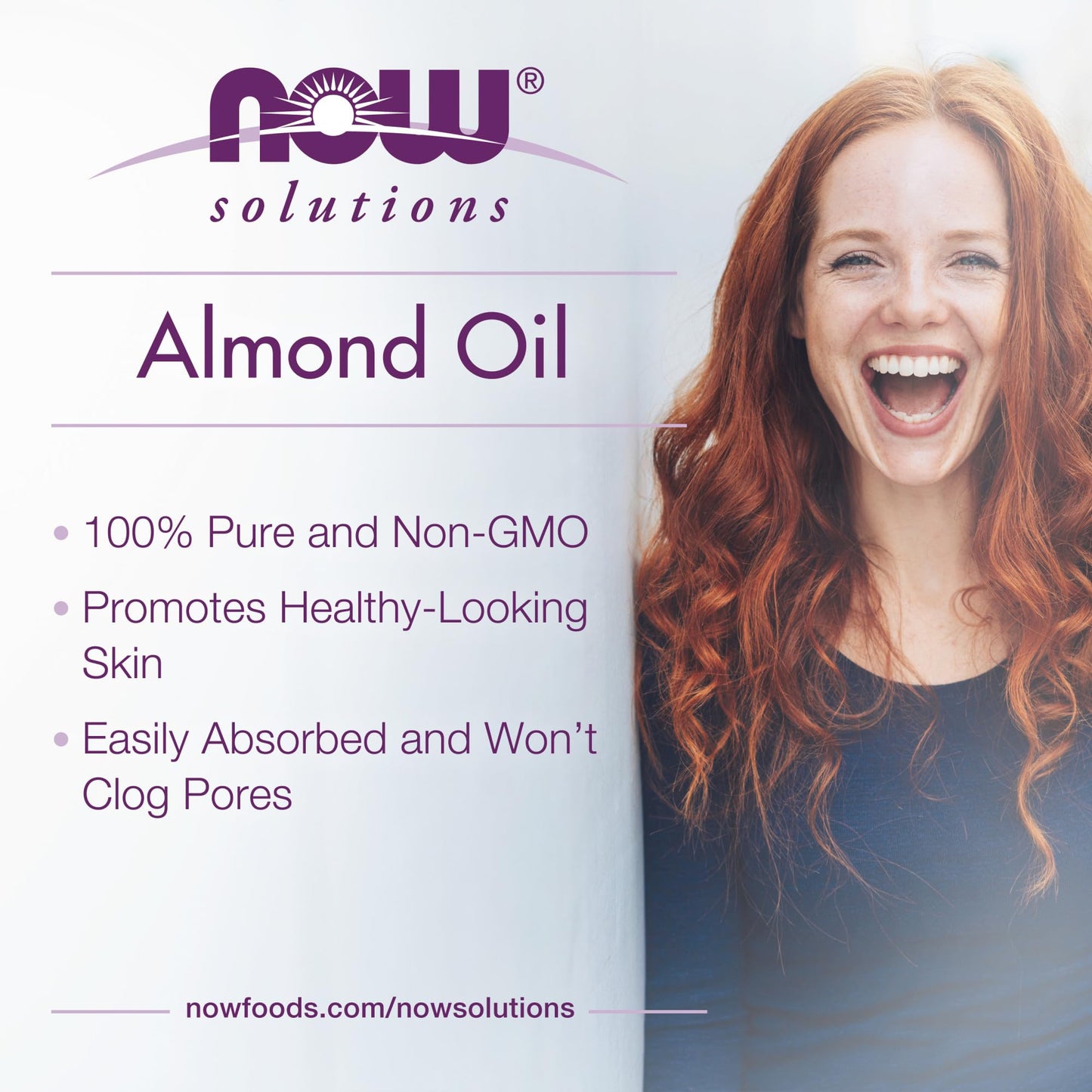 NOW Foods Solutions, Sweet Almond Oil, 100% Pure Moisturizing Oil, Promotes Healthy-Looking Skin, Unscented Oil, 16-Ounce,Package may vary Beauty & Personal Care NOW Foods