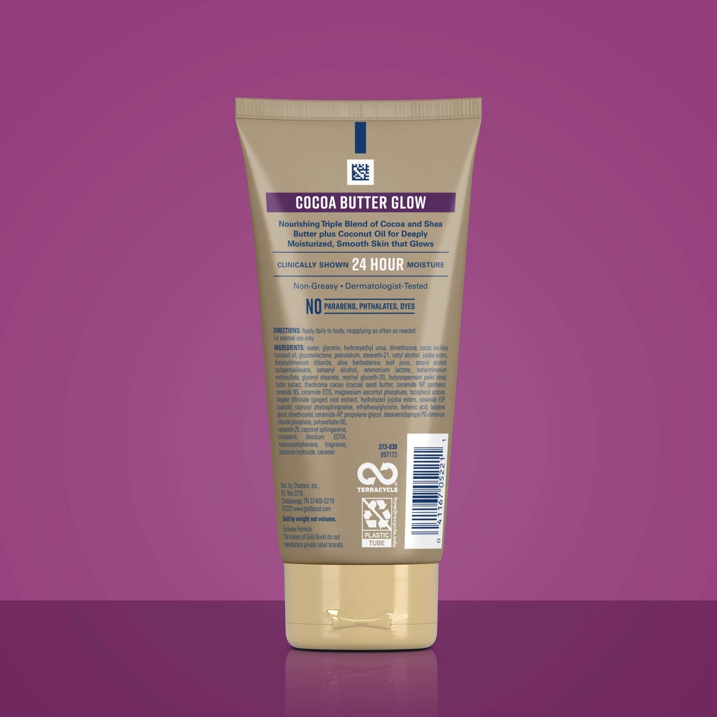 Gold Bond Cocoa Butter Glow Daily Hydrating Lotion with Shea Butter, Cocoa Butter & Coconut Oil, Exfoliating Moisturizer for Dry Skin, 5.5 oz. Beauty & Personal Care Gold Bond