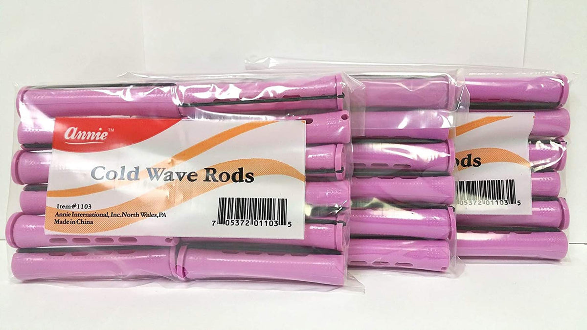 3 Packs of Annie Cold Wave Rods (Jumbo) #1103 12Pcs/Pack