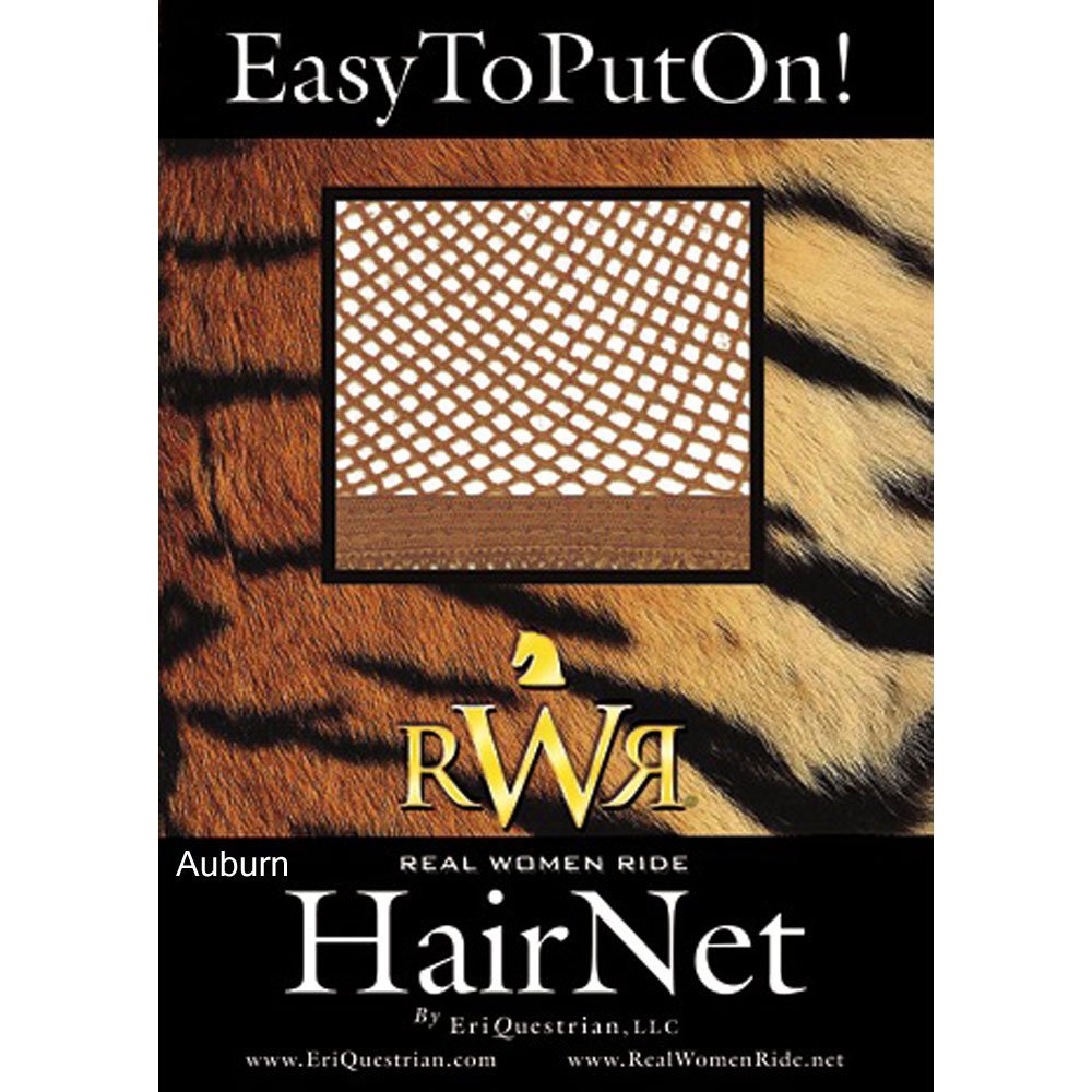 Real Women Ride No Knot Hair Net Auburn