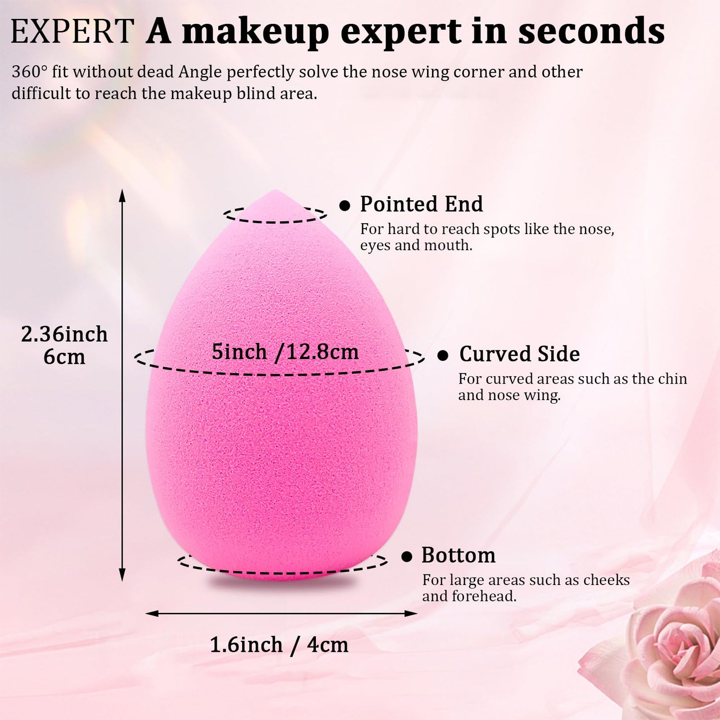 12 Pieces Professional Makeup Sponge Set,Latex Free Flawless Soft Setting Face Puffs,Beauty Sponge Blender Cosmetic Applicator Beauty & Personal Care Scartink