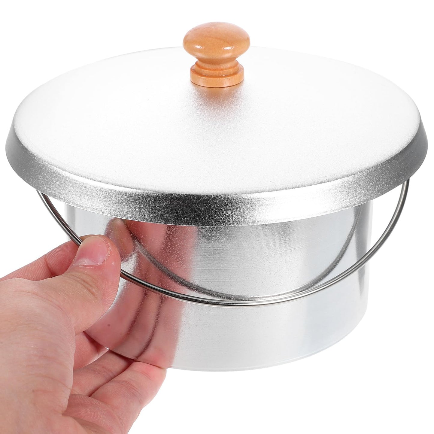 TOPPERFUN 1set Iron Material Wax Melting Inner Pot Lid Set Capacity Easy Peeling Practical for Waxing Heater Pot Beauty and Personal Care TOPPERFUN