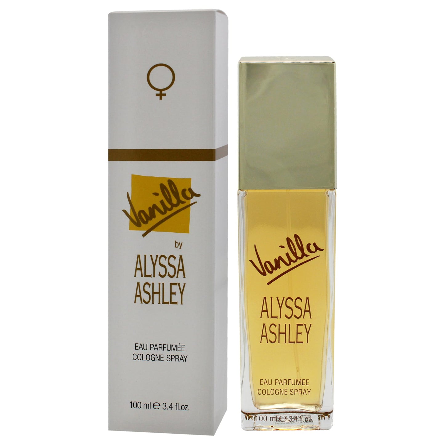 Alyssa Ashley Vanilla - Perfumes for Women and Cologne for Men - Vanilla Fragrance with White Flowers and White Rose Petals - 3.4 oz Cologne Spray Beauty & Personal Care ALYSSA ASHLEY
