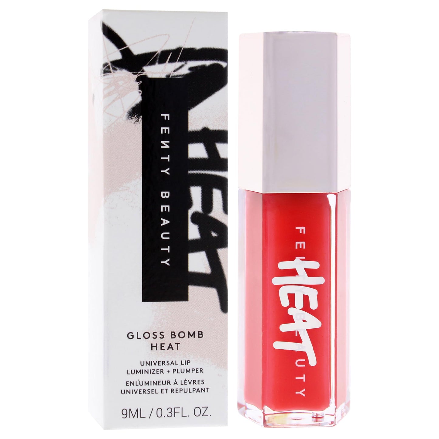 Gloss Bomb Heat Universal Lip Luminizer Plus Plumper - 01 Hot Cherry by Fenty Beauty for Women - 0.3 oz Lip Gloss Beauty & Personal Care FENTY BEAUTY