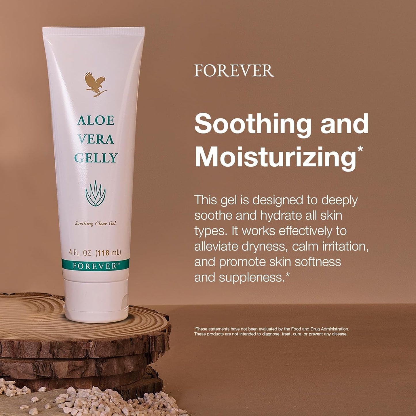 Forever Living - Aloe Vera Gelly - Pure Aloe Gel for Soothing and Moisturizing Skin, Non-Staining and Fast-Absorbing, Vegan and Gluten-Free, 4 fl oz Beauty & Personal Care Forever Living Products