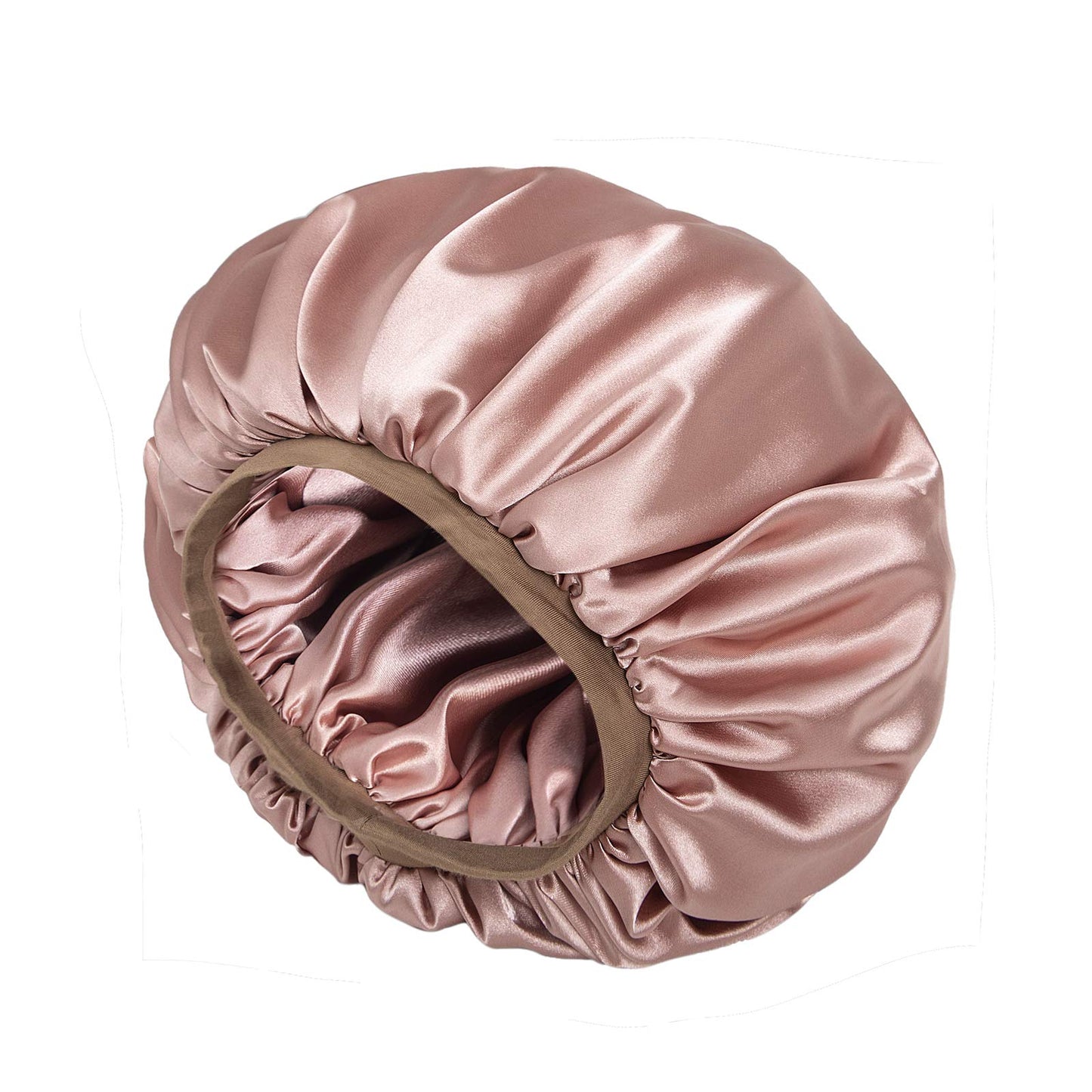 Night Cap Satin Hair Bonnet Sleeping Hat for Women Coral Red Beauty and Personal Care Alnorm
