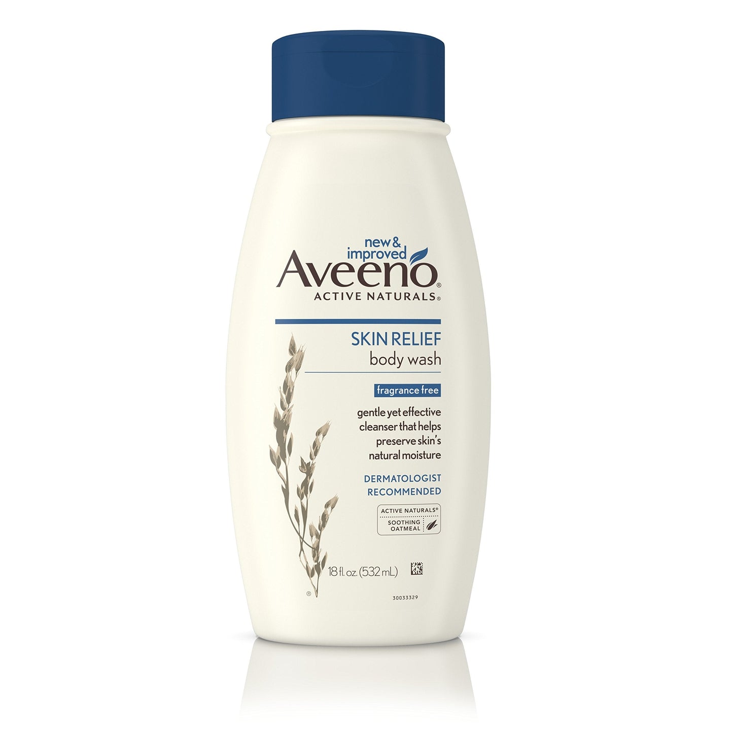 Aveeno Skin Relief Fragrance-Free Body Wash with Oat to Soothe Dry Itchy Skin, Gentle, Soap-Free & Dye-Free for Sensitive Skin, 18 fl. oz Beauty & Personal Care Aveeno