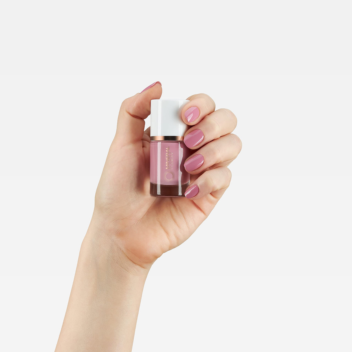 Mineral Fusion Nail Polish, Mauve Rose Pink, Flirtini Flirtini 0.33 Fl Oz (Pack of 1) Beauty & Personal Care Mineral Fusion